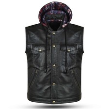 Real leather cut black - real,