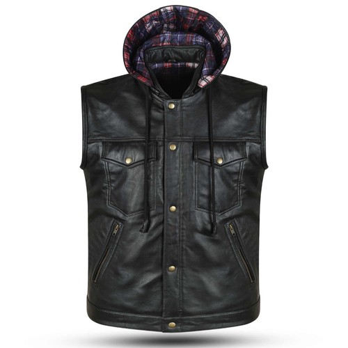 Real leather cut black - real,