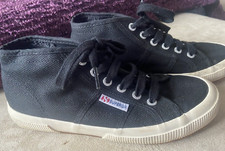 Ladies Superga Size 3.5 Black
