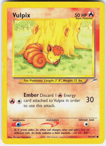 Pokemon vulpix 105 common - pokemon,