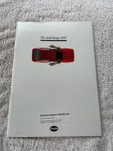 Audi car range sales brochure - sales,
