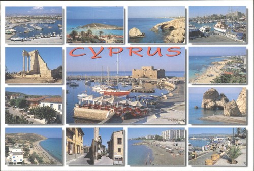 Cyprus multi view postcard - multi-view,