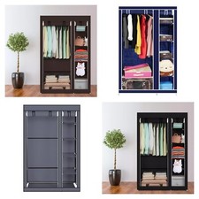 Fabric Wardrobe Double Tall