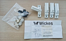 4 x PVCu Sash Blocker White Door Window Restrictor Key Lock Home Safe - Wickes