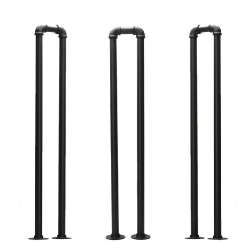 Shaped iron stair handrail - u-shaped,