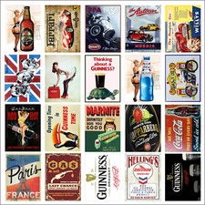 Various Retro Tin Metal Novelty Replica Signs Home Bar Kitchen Man Cave Shed M11