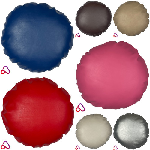 Round semi faux - pu, leather