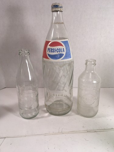 Lot vtg pepsi cola glass - 3,