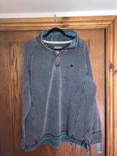 NEW MENS FAT FACE  Airlie sweatshirt BLUE RP£60 STYLISH MARINER LOOK