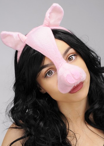 Pig mask headband - pig,