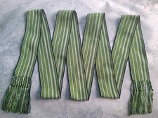 Woven Belt Green White Boho