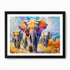 Elephants In The Wild Art