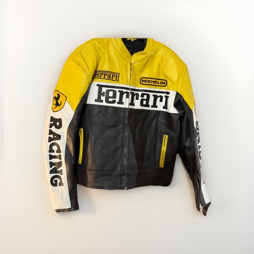 Ferrari racing leather - leather, jacket