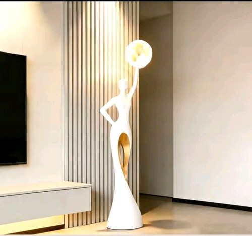 Modern figurine floor lamp - modern,