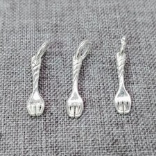 10 Sterling Silver Tiny Fork