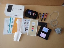 Black Nintendo Ds Boxed with Sonic Case charger stylus pens etc (T652)