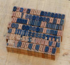 a-z alphabet 14 mm letterpress