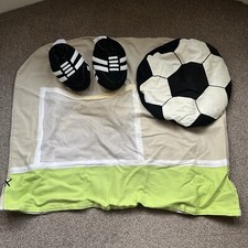 Kids Silentnight Headboard Cover & Football Shoes For Bed Feet