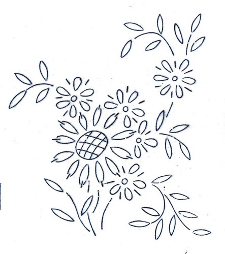 Vintage embroidery transfer - embroidery,