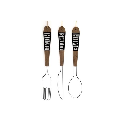 Set fork knife - spoon, wall
