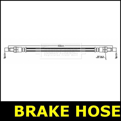 Brake hose front fits - brake,
