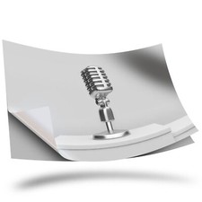 1 x Vinyl Sticker A3 - BW - Microphone Radio Broadcast #37236