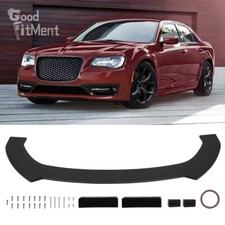 Black Front Bumper Protector Lip Splitter Spoiler Diffuser For Chrysler 300 C