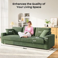 3 4 Seater Corduroy Sofa