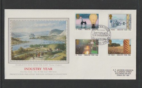 1986 sg1312 silk fdc - sg1312-15,