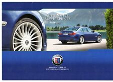 Alpina Range 2010 UK Market Foldout Sales Brochure B3, D3, B5 & D7 BMW