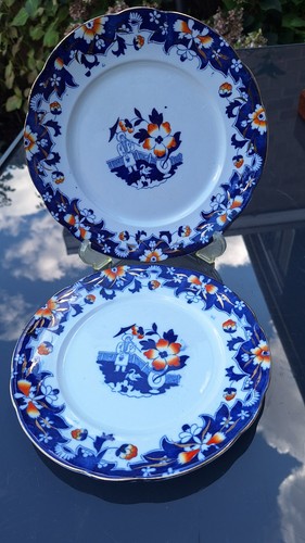 Antique keeling flow blue - antique, co