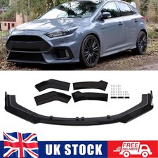 Gloss Black Front Bumper Lip Body Kit Splitter Spoiler For Ford Focus RS ST MK2