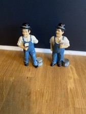 Laurel & Hardy “ Busy Bodies” Vintage Hand Painted Figurine 3" 