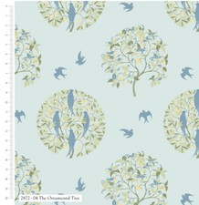 Cotton Fabric Voysey Birds in