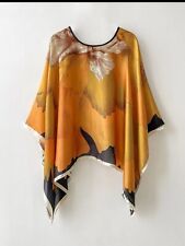 Classy  Fine Quality Silk Kaftan /Kimono /Tunic Poncho Womens Free Size