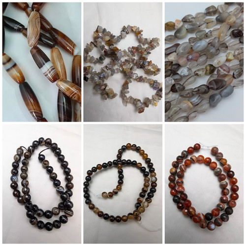 Botswana agate beads - botswana, beads,