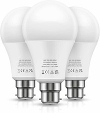 LOHAS-LED 3 Pack Cool White Light Bulbs 6000K, 820LM 9W B22 100W Equivalent