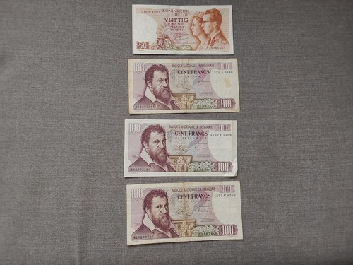 Belgian franc banknotes 1 - franc,