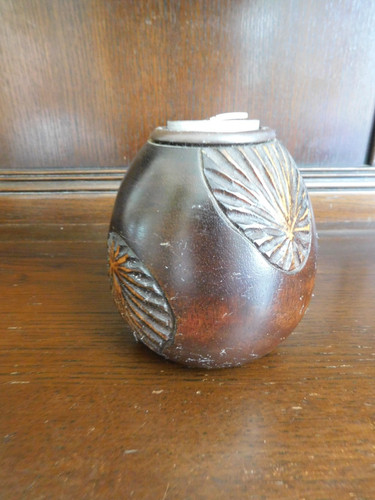 Handmade dark wooden - handmade, candle