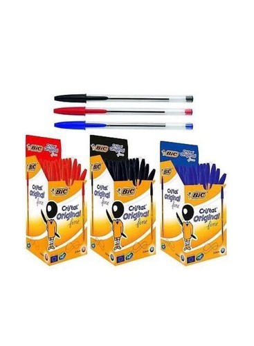 Black bic crystal medium - black,
