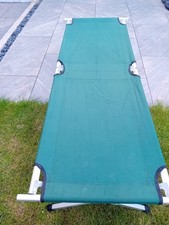 American Army Camping Bed - Low Usage Complete with Bag & Patches