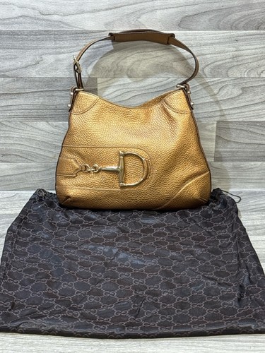 Gucci gold leather horsebit - gold,