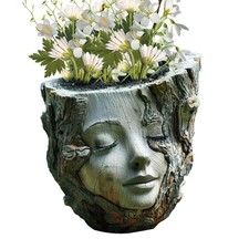 Head planter - vase, flower