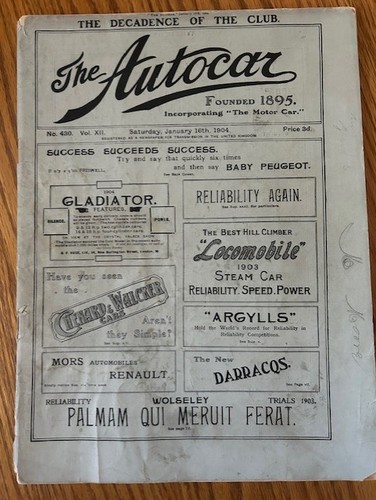 The autocar january 16th 1904 - the,