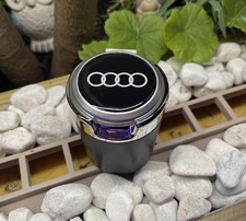 Car Ashtray With Lid And Led Light Car Smokeless Cup Holder For Audi