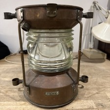 Anchor Ship Lantern Beautiful Large Brass Copper Light,Nautical,Boat,Navy,,Boat