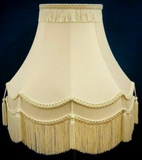 Cream Lampshades Floor Table &