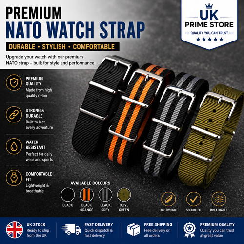 Nato watch strap nylon band - strap,