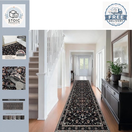 Washable black floral - washable,