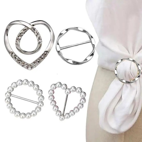 4pcs metal scarf - scarf, clips